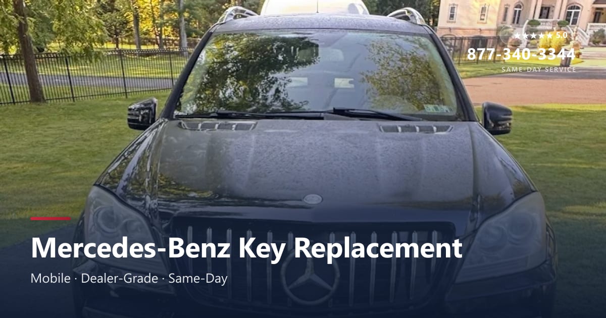 Mercedes-Benz Key Replacement & Programming — Mobile